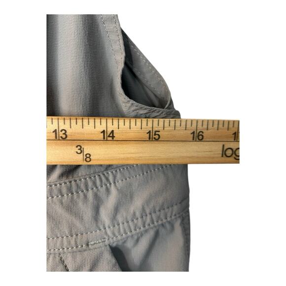 Duluth Trading Co Womens Size S x 31 Grey 40 Grit Flex Twill Bib Overalls Garden - Picture 8 of 11